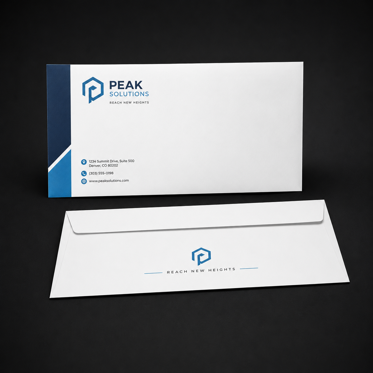 Custom printed envelopes for professional corporate branding